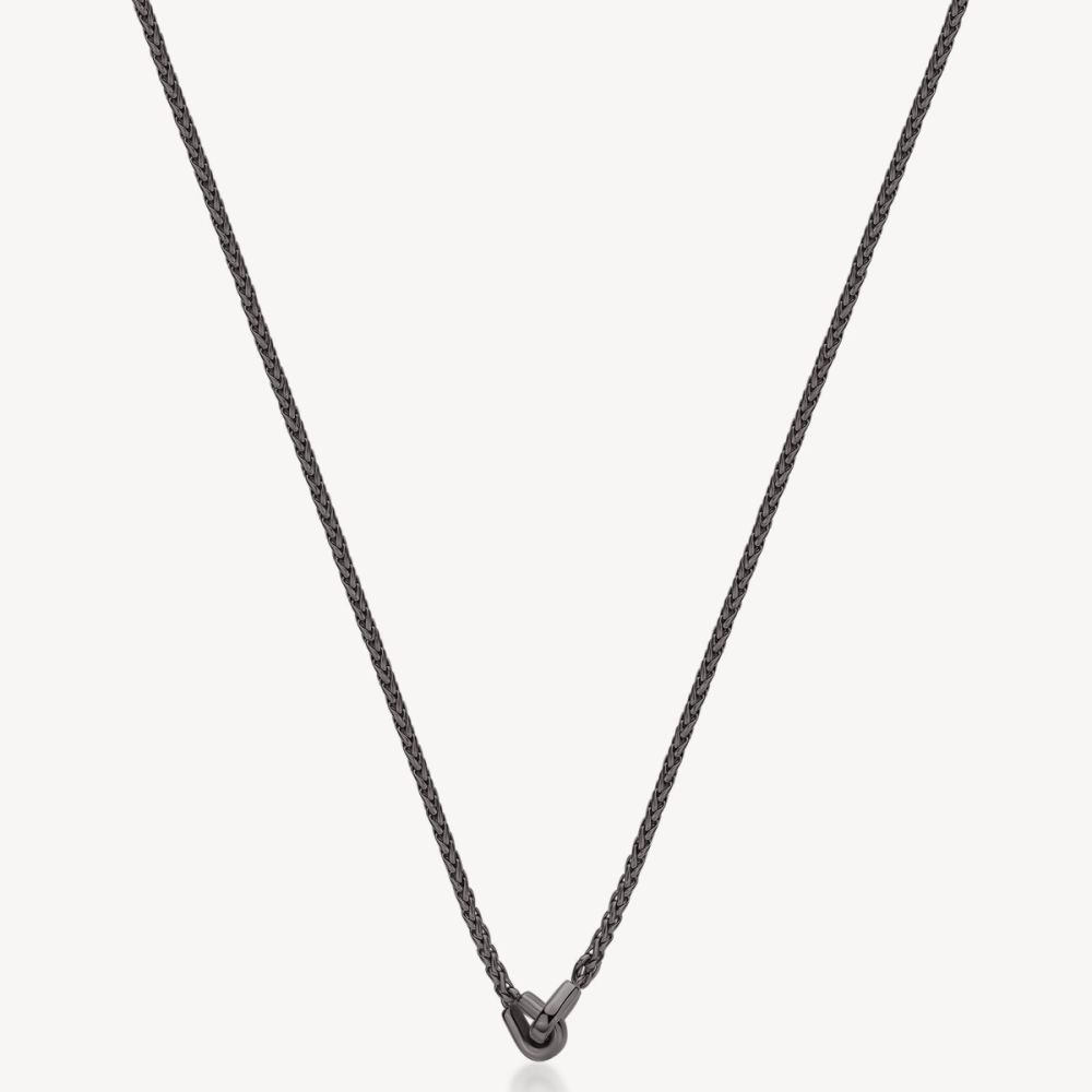 Brosway Collana Acciaio Rutenio Catena Spiga Knocker