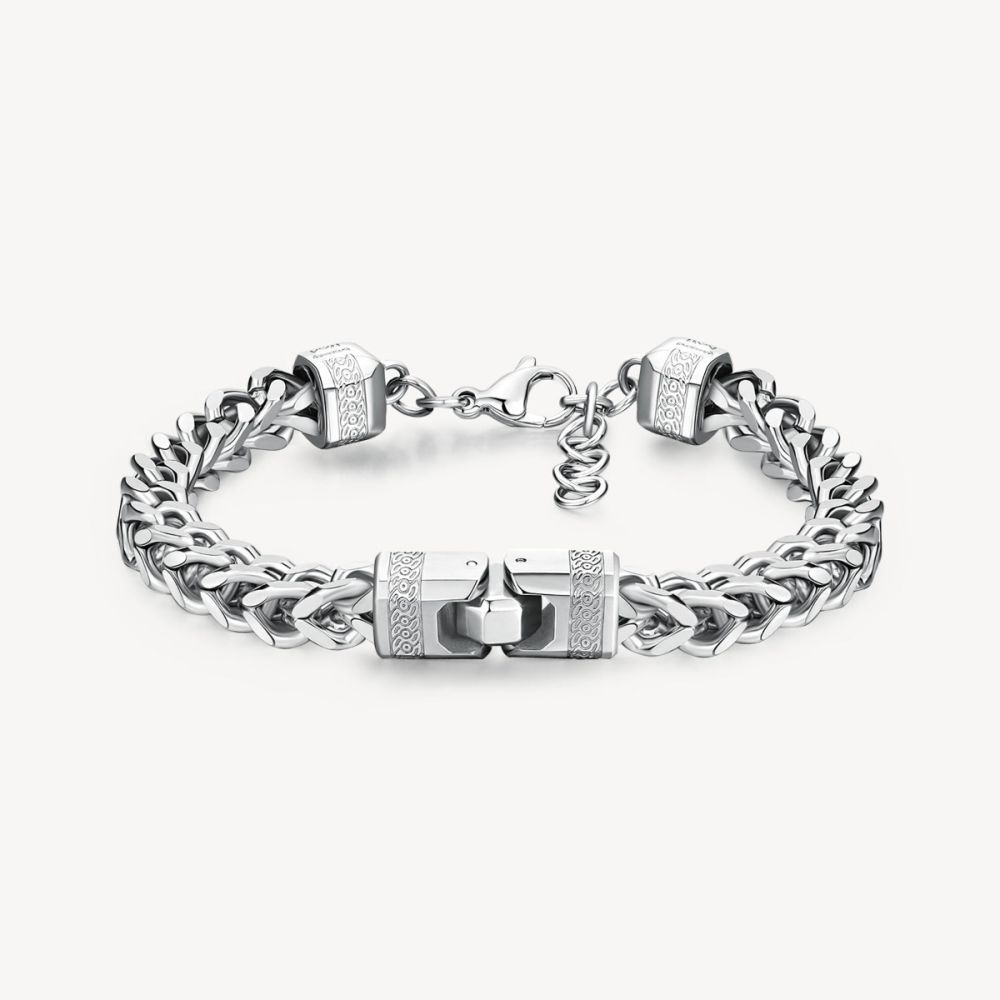 Brosway Bracciale Acciaio Catena Spiga Knocker