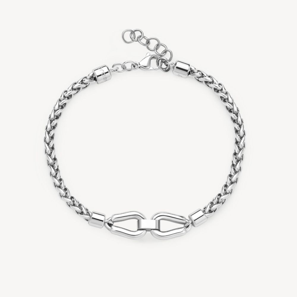 Brosway Bracciale Acciaio Catena Spiga Knocker