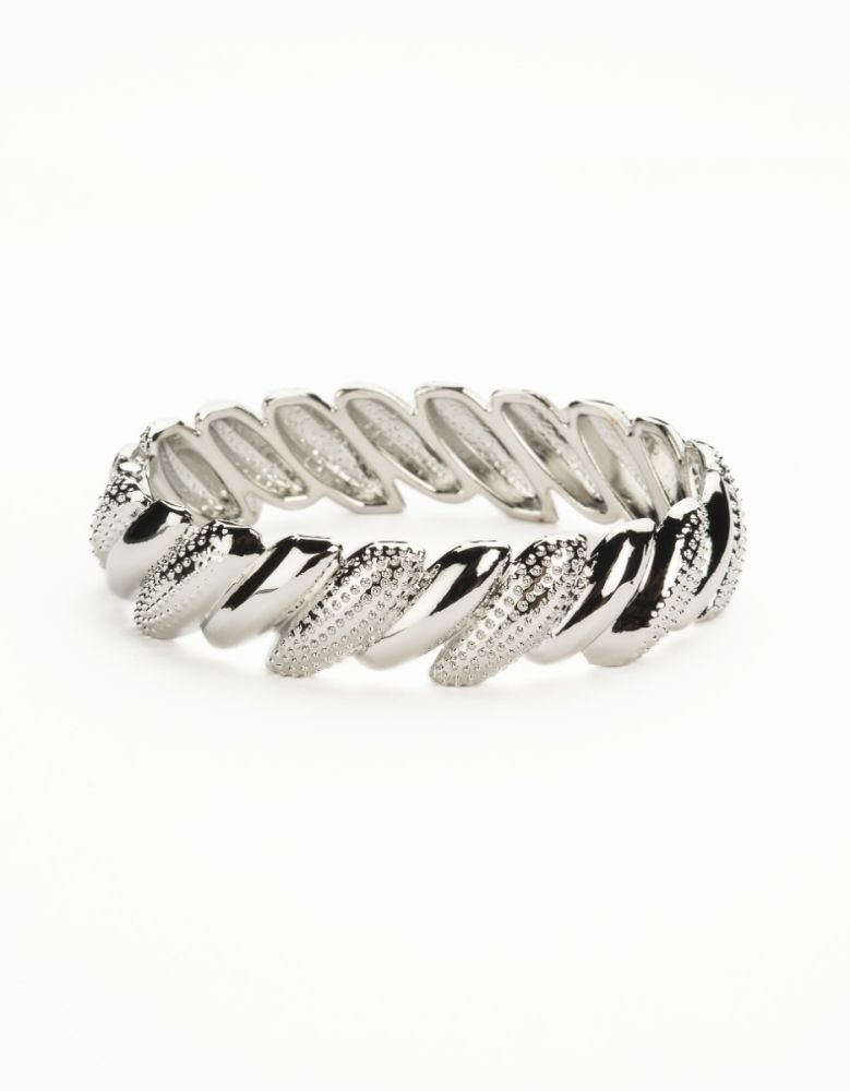 Barbieri Bracciale Rigido Metallo Rodiato