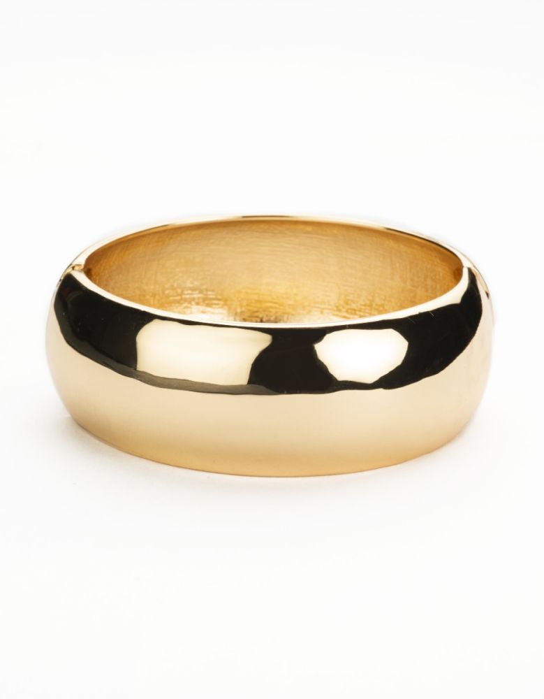 Barbieri Bracciale Rigido Metallo Dorato Bombato Liscio