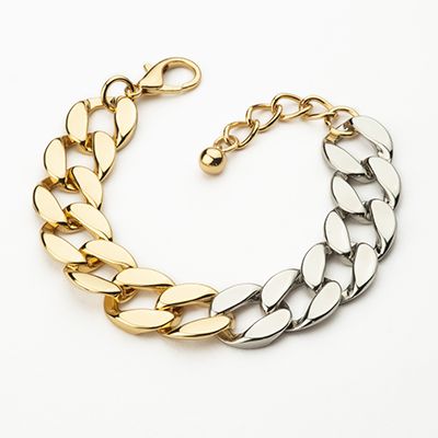 Barbieri Bracciale Metallo Bicolore Catena Groumette