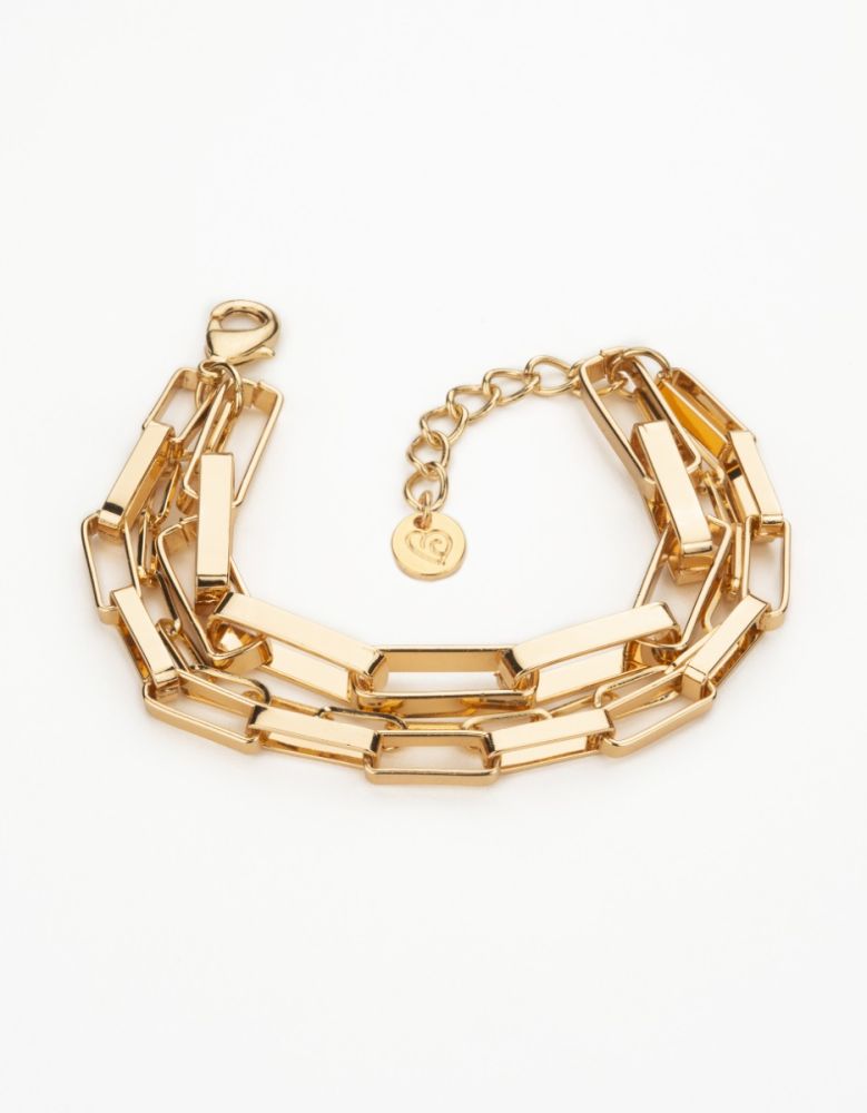Barbieri Bracciale 3 Fili Di Forzatina Metallo Dorato Degrade