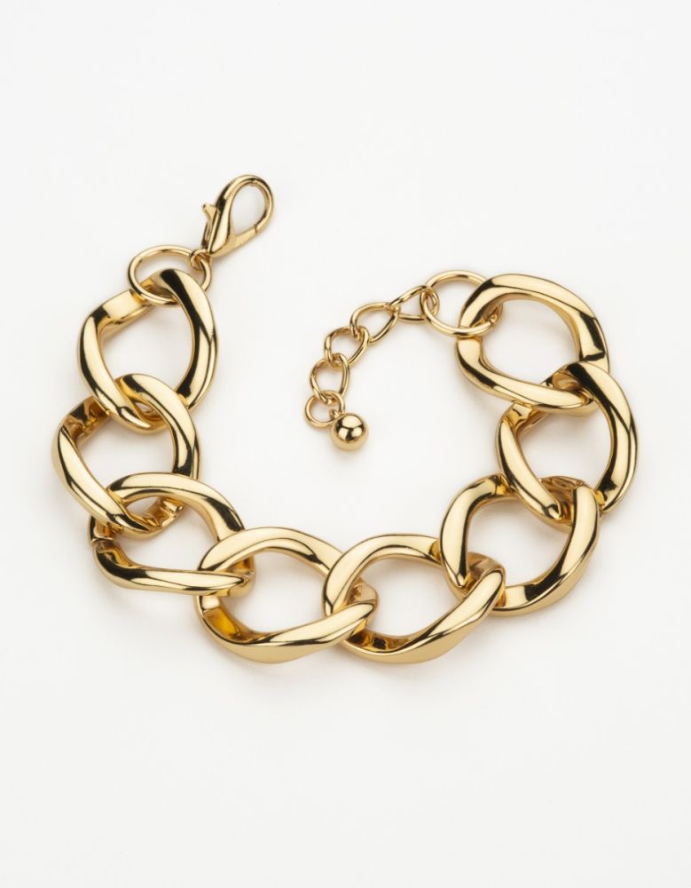 Barbieri Bracciale Catena Maglia Groumette Metallo Dorato