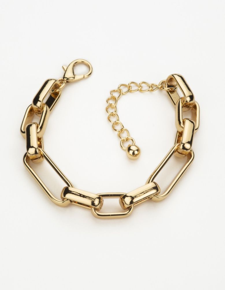 Barbieri Bracciale Metallo Dorato Maglia Rettangolare