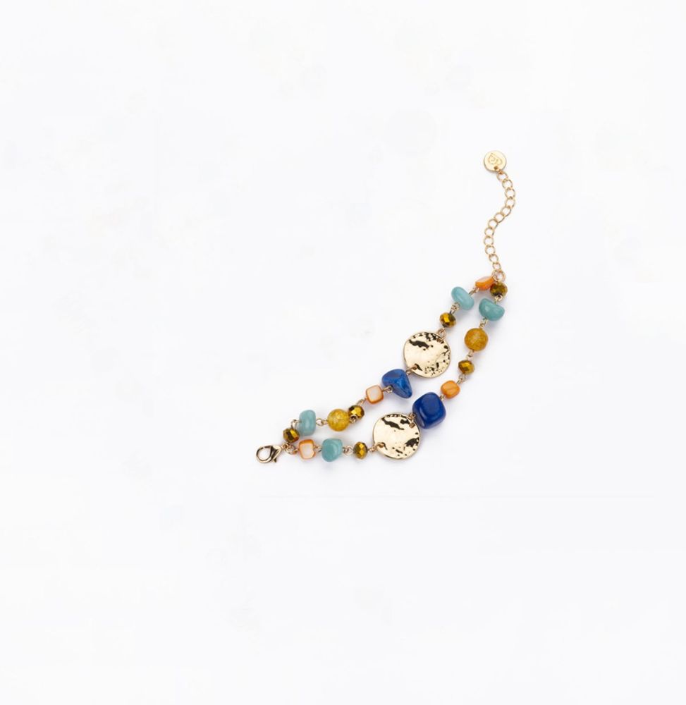 Barbieri Bracciale Metallo Dorato Pietre e Cristalli