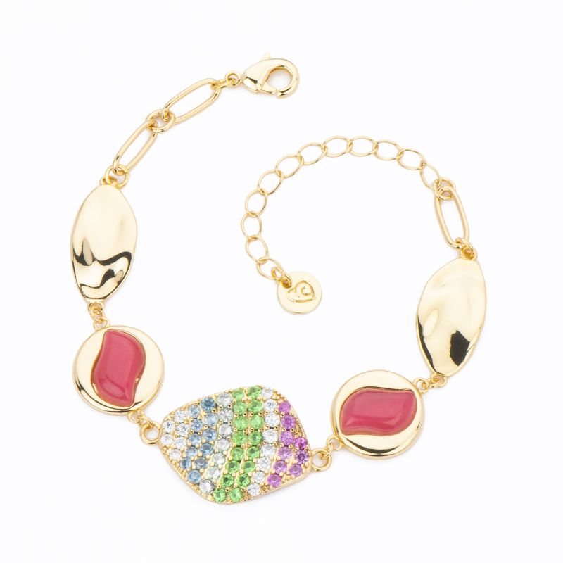 Barbieri Bracciale Metallo Gold Cat Eye Ciliegia
