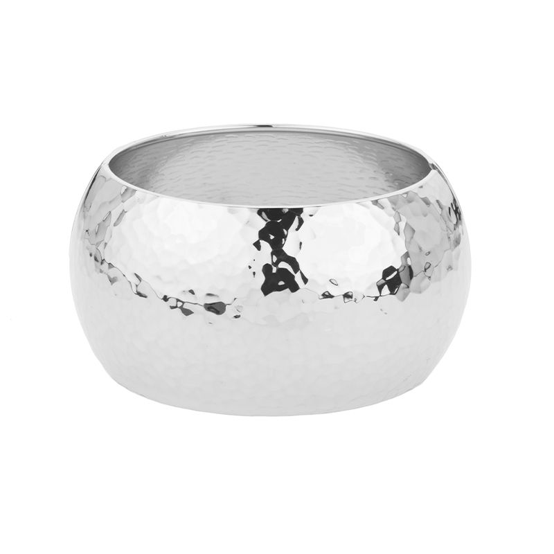 Barbieri Bracciale Bombato Rigido Metallo Martellato