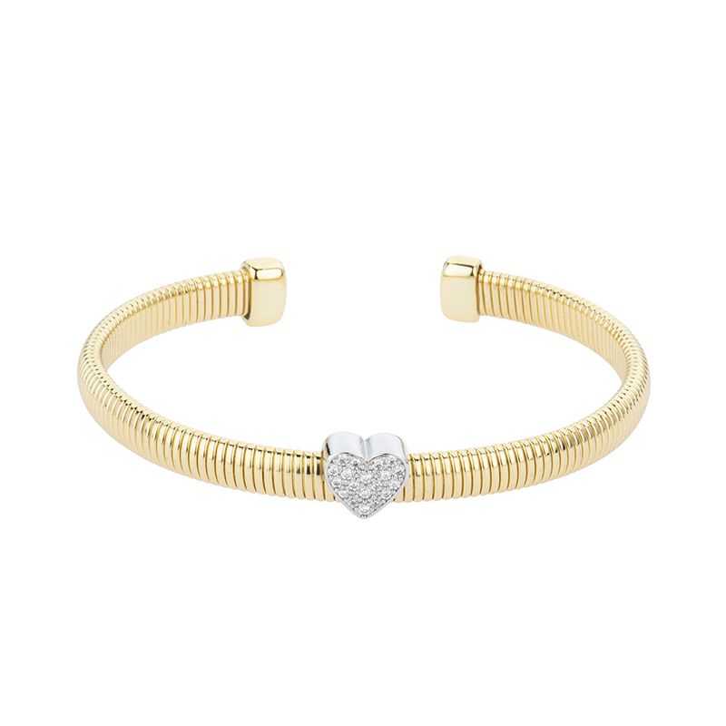 Barbieri Bracciale Metallo Gold Tubogas e Cuore