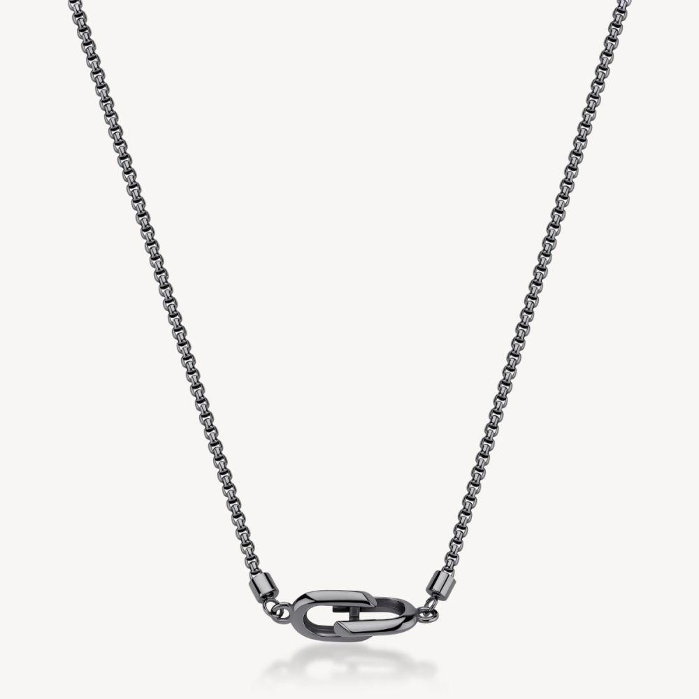 Brosway Collana Acciaio Pvd Rutenio con Passante