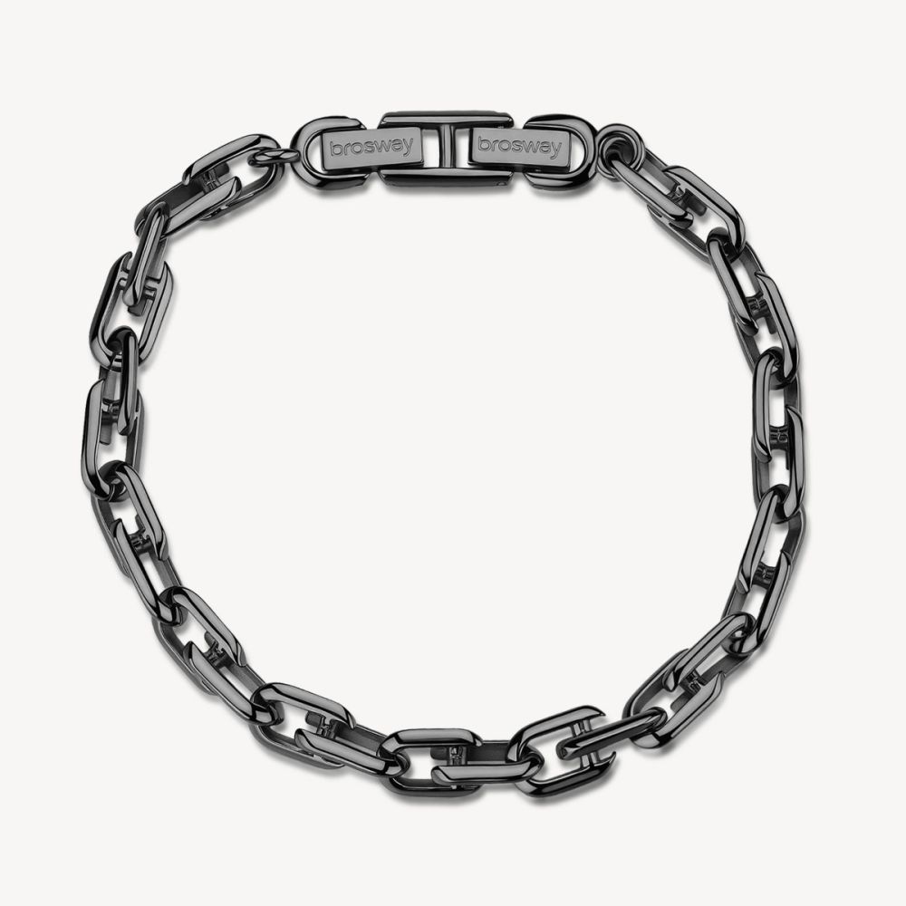 Brosway Bracciale Catena Acciaio Pvd Rutenio