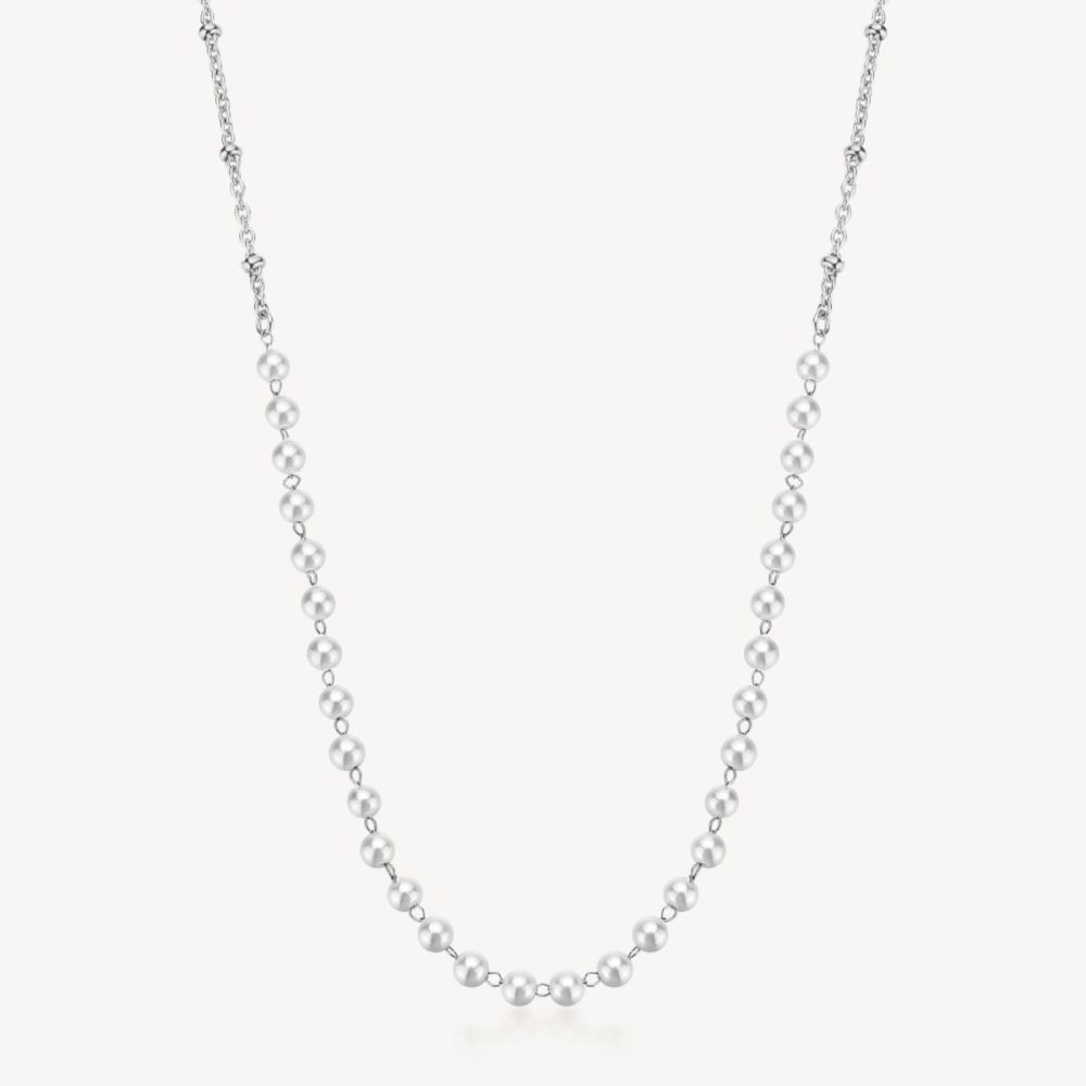 Brosway Collana Acciaio con Perle Essential