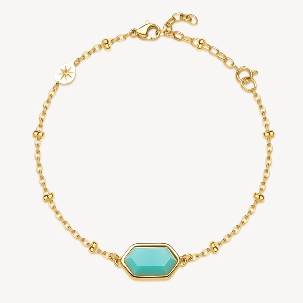 Brosway Bracciale Acciaio Gold con Amazzonite