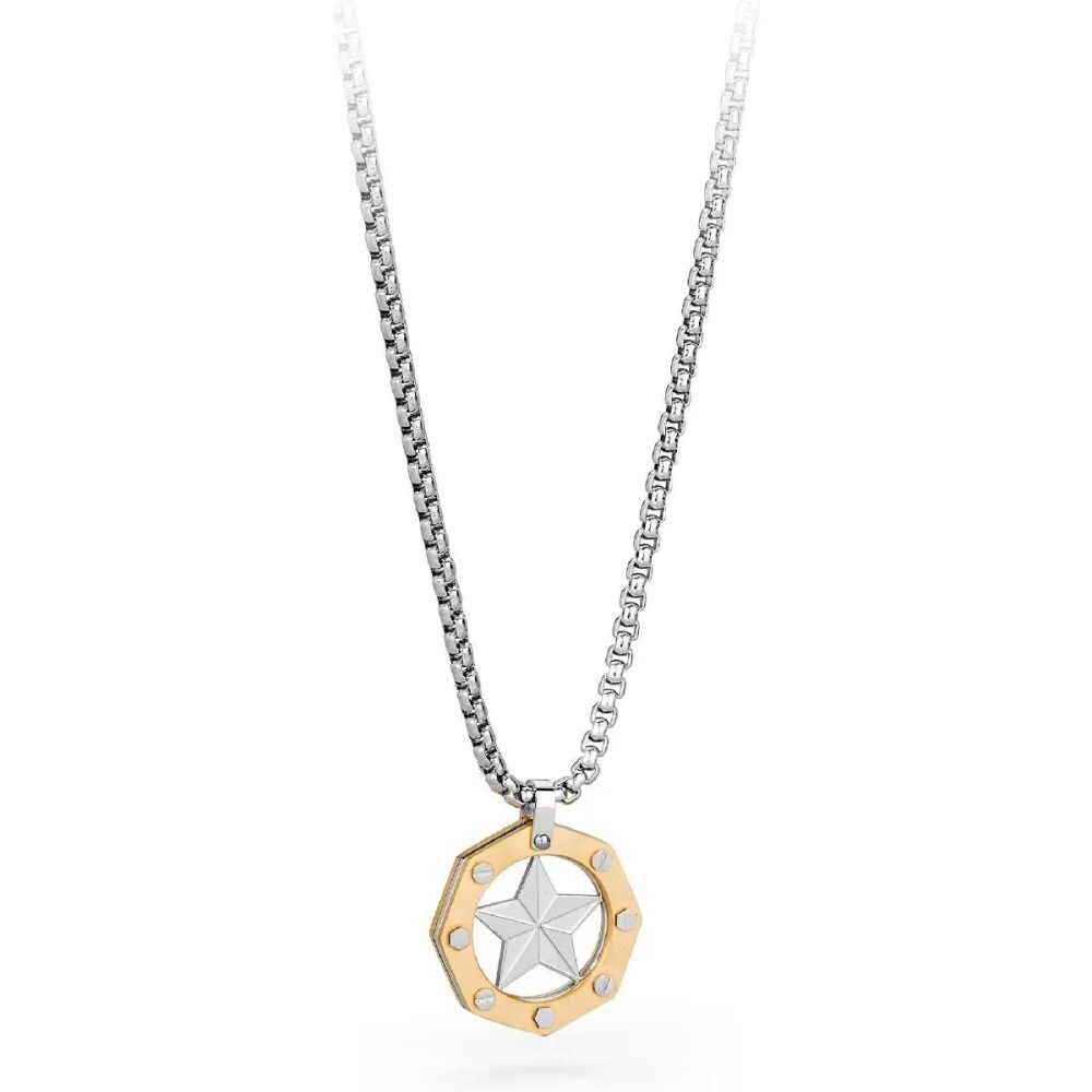 Brosway Collana Acciaio Pendente Stella Pvd Oro Ocean