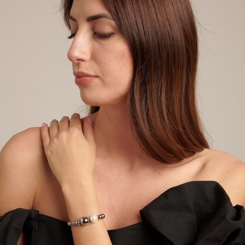 Brosway Bracciale Acciaio con Perla di Conchiglia Perfect