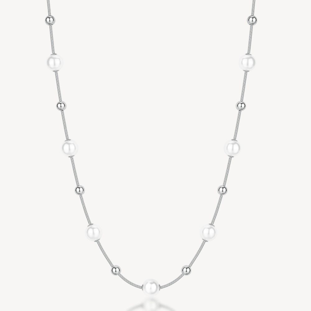 Brosway Collana Acciaio Sfere e Perle Perfect