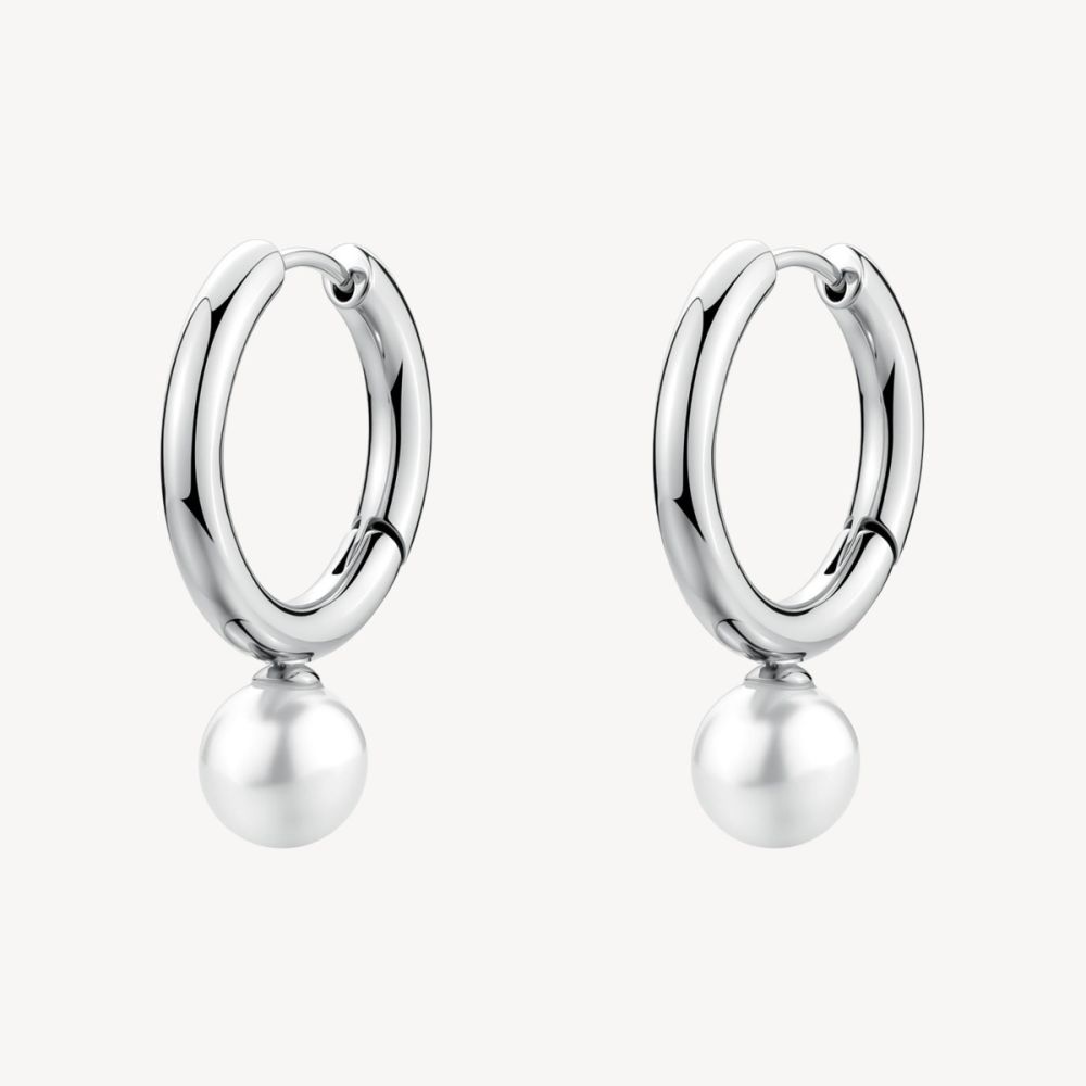 Brosway Cerchi Acciaio con Perle Perfect