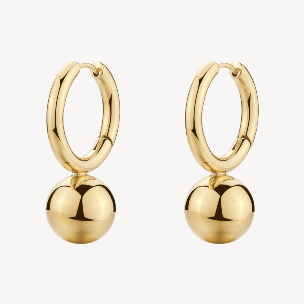 Brosway Cerchi Acciaio Gold con Sfere Perfect