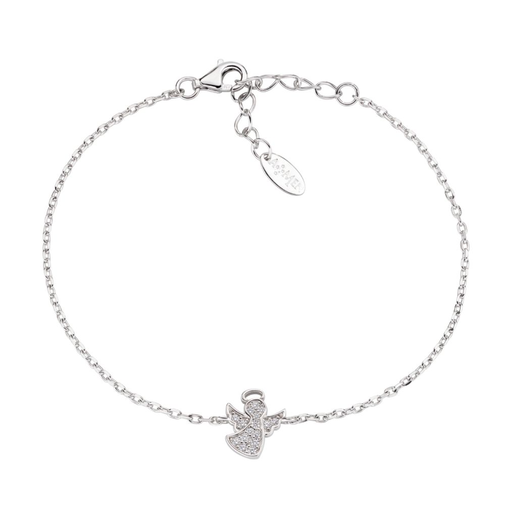 Amen Bracciale Argento Angelo Zirconato