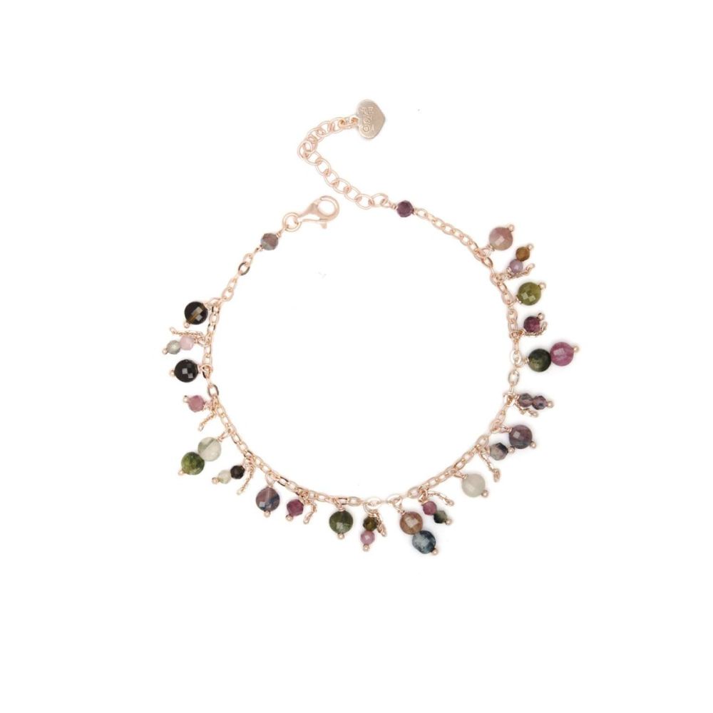 Io & Te Bracciale Argento Rosato e Tormalina