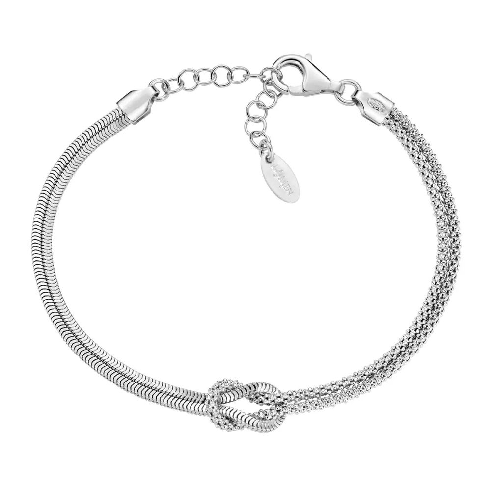 Amen Bracciale Argento Nodo D'amore
