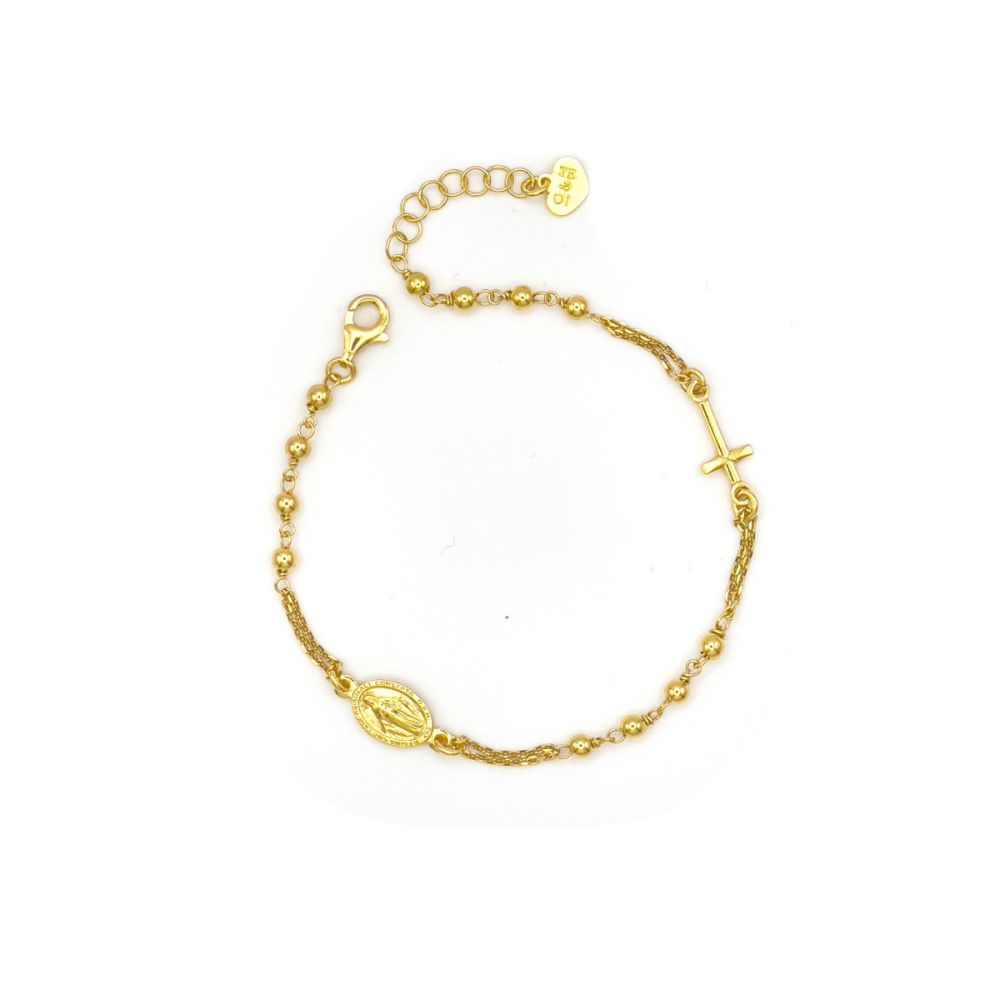 Io & Te Bracciale Rosario Argento Gold