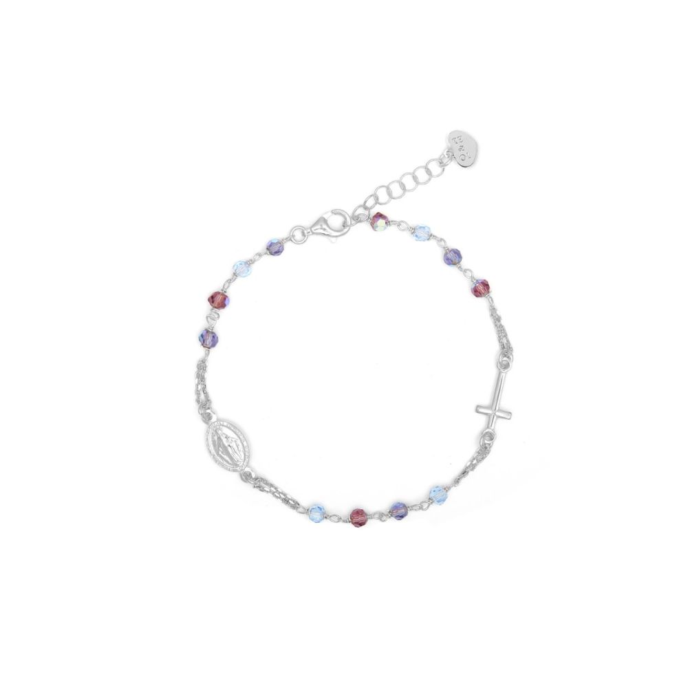 Io & Te Bracciale Rosario Argento Rodiato
