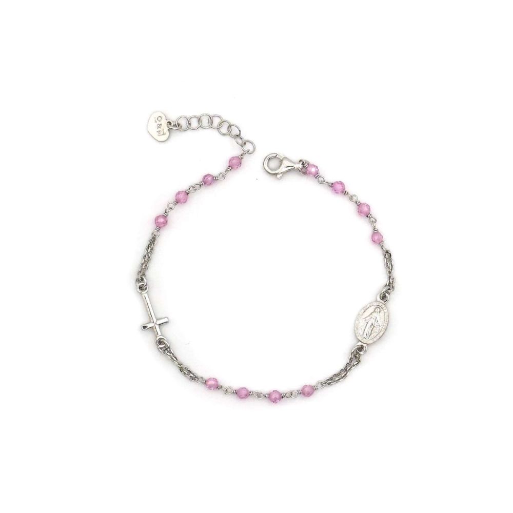  Io & Te Bracciale Argento Zirconi Rosa