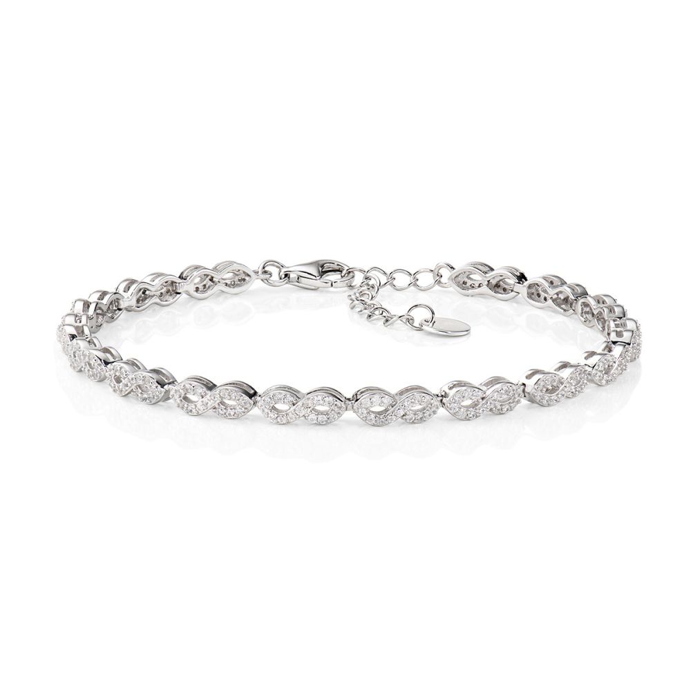 Amen Bracciale Argento Infiniti Zirconati