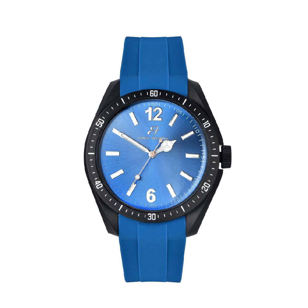 Luca Barra Orologio Solo Tempo Silicone Blu