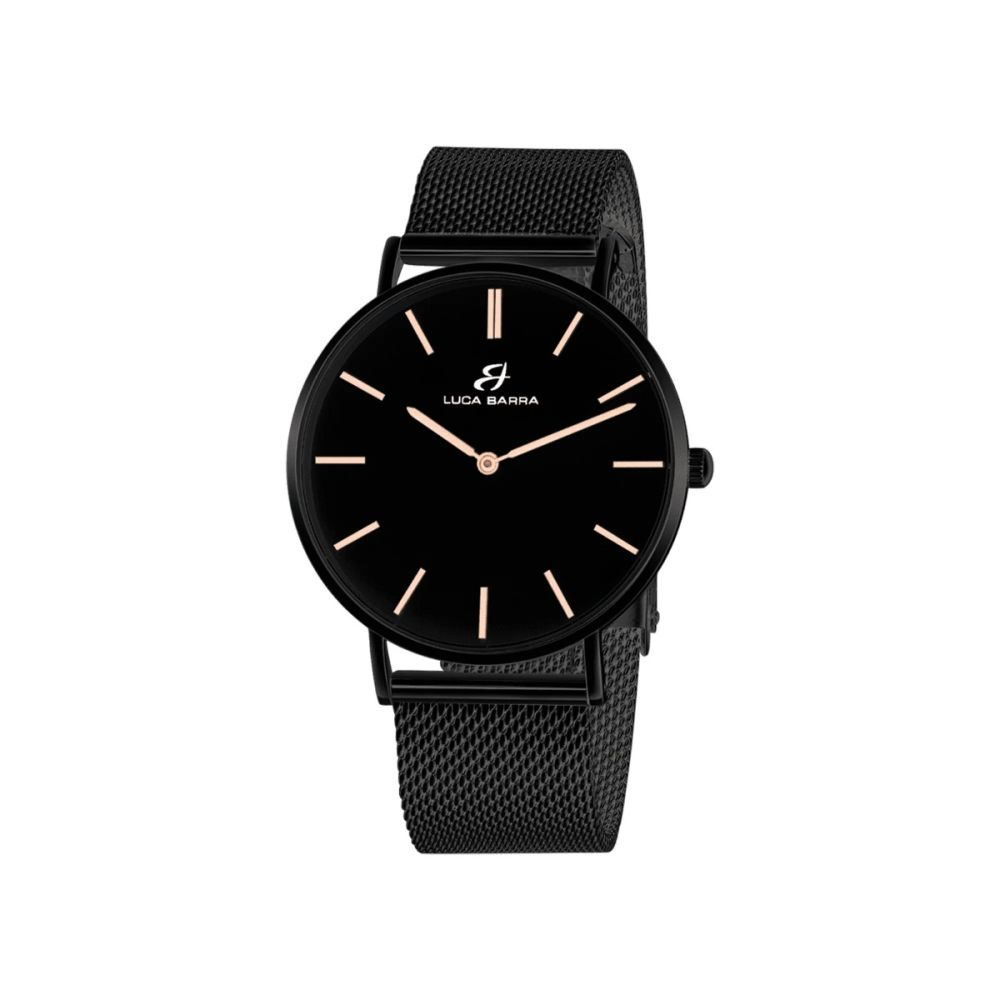 Luca Barra Orologio Acciaio Pvd Black Solo Tempo