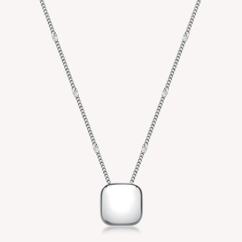 Brosway Collana Acciaio Pendente Quadrato Muse