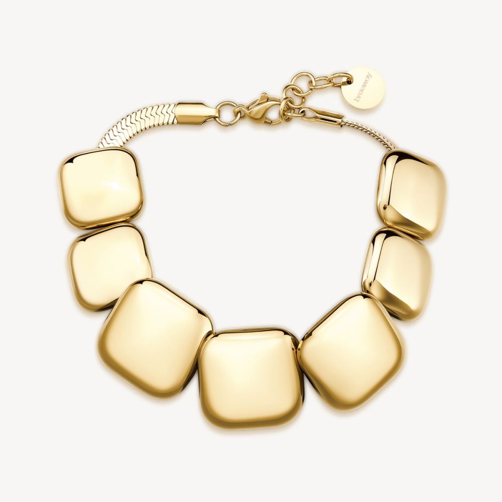 Brosway Bracciale Snake Acciaio Elementi Quadrati Muse