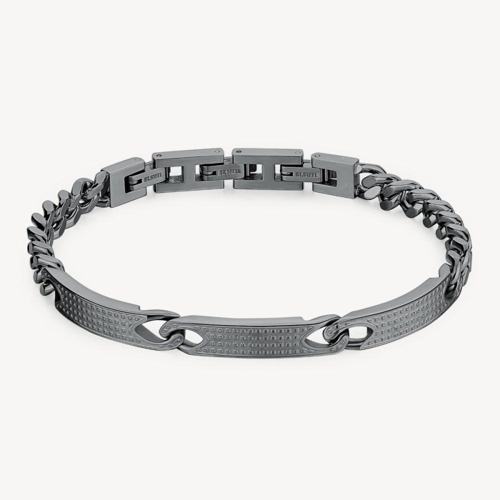 Brosway Bracciale Acciaio Pvd Rutenio Bullet