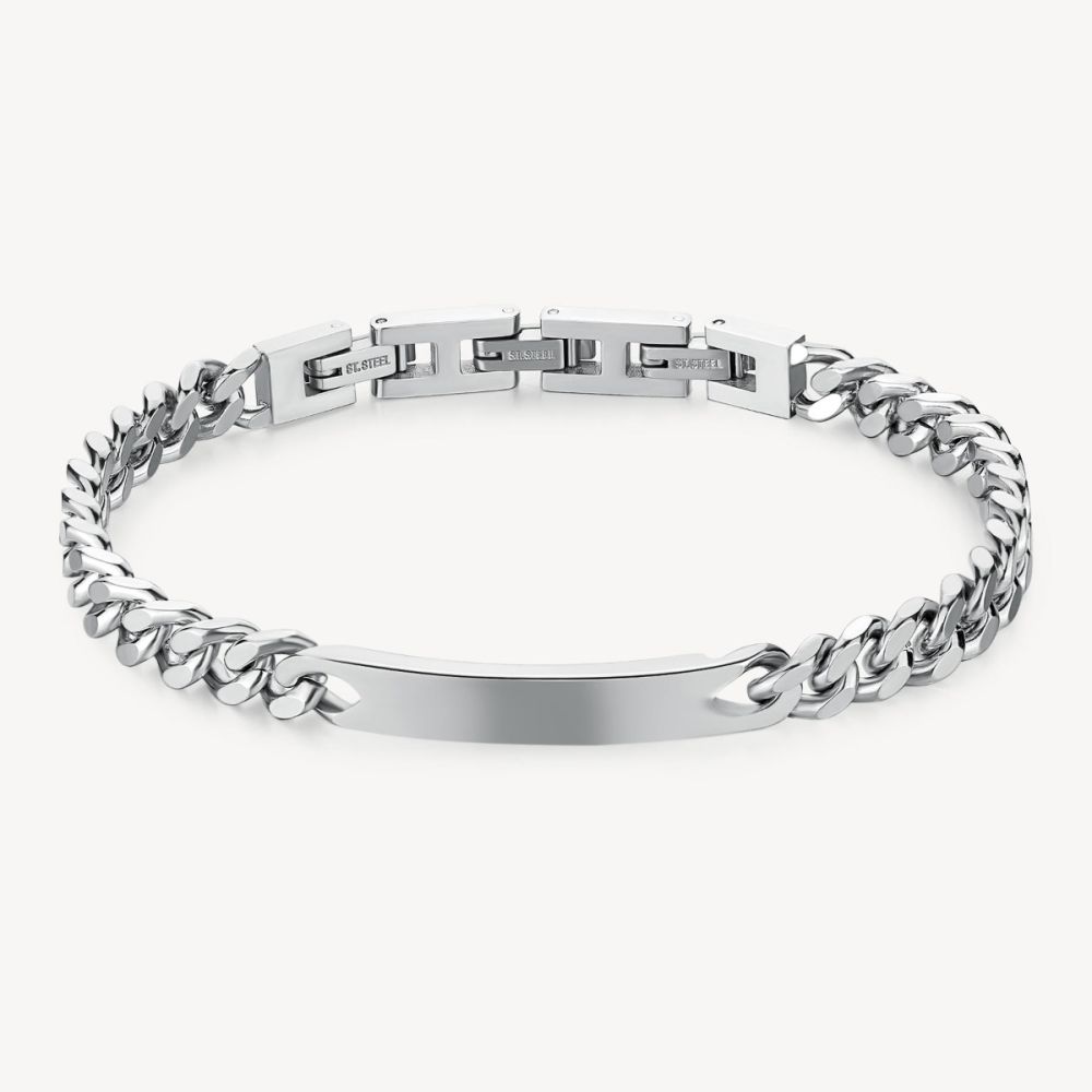 Brosway Bracciale Acciaio Lucido e Sabbiato Bullet