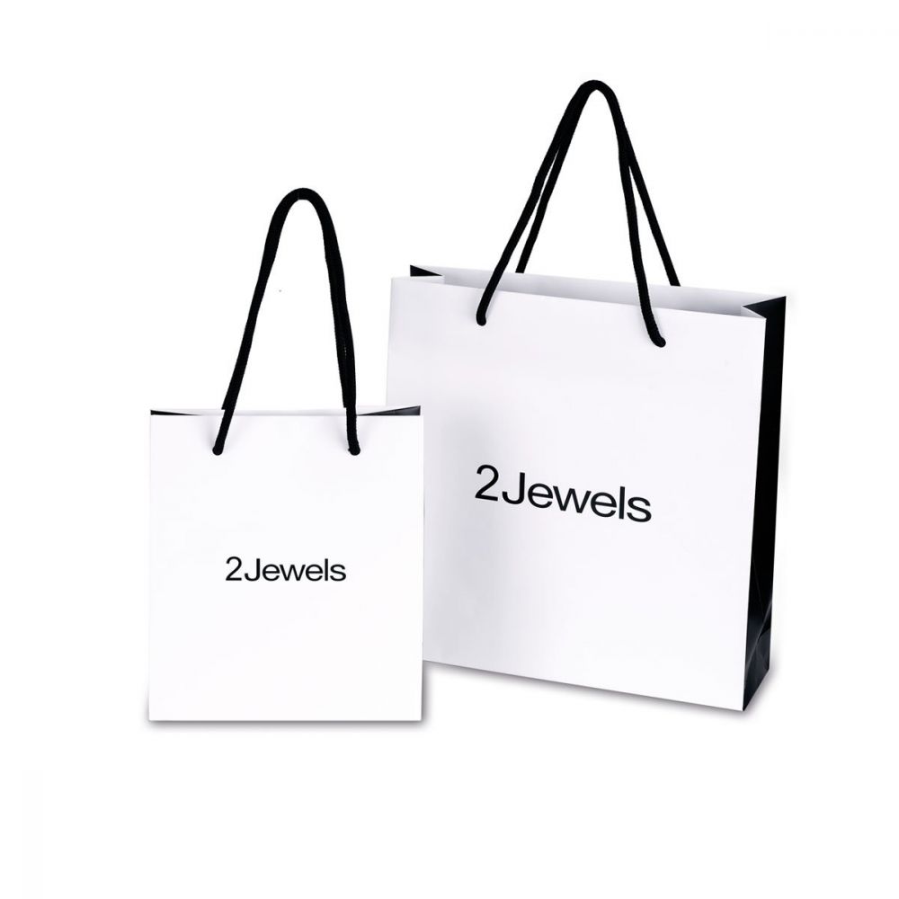 2 Jewels Orecchini Cerchio Pendente Cristallo Goccia