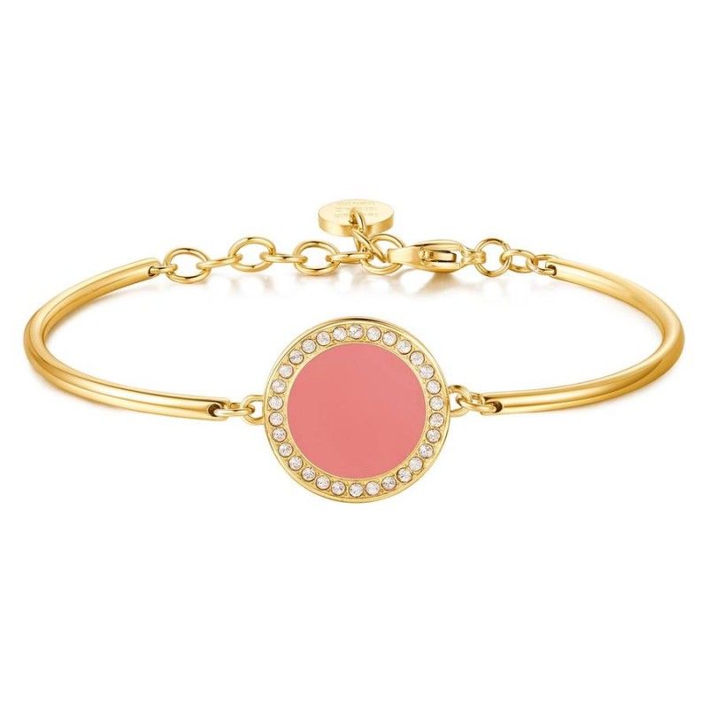 Brosway Bracciale Acciaio Gold Smalto Arancione Chakra