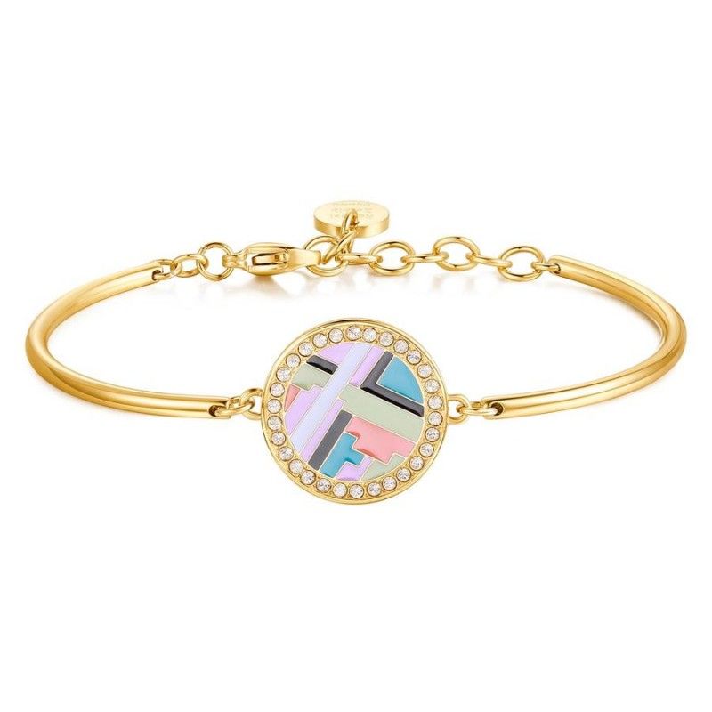 Brosway Bracciale Acciaio Gold Smalto Multicolor Chakra