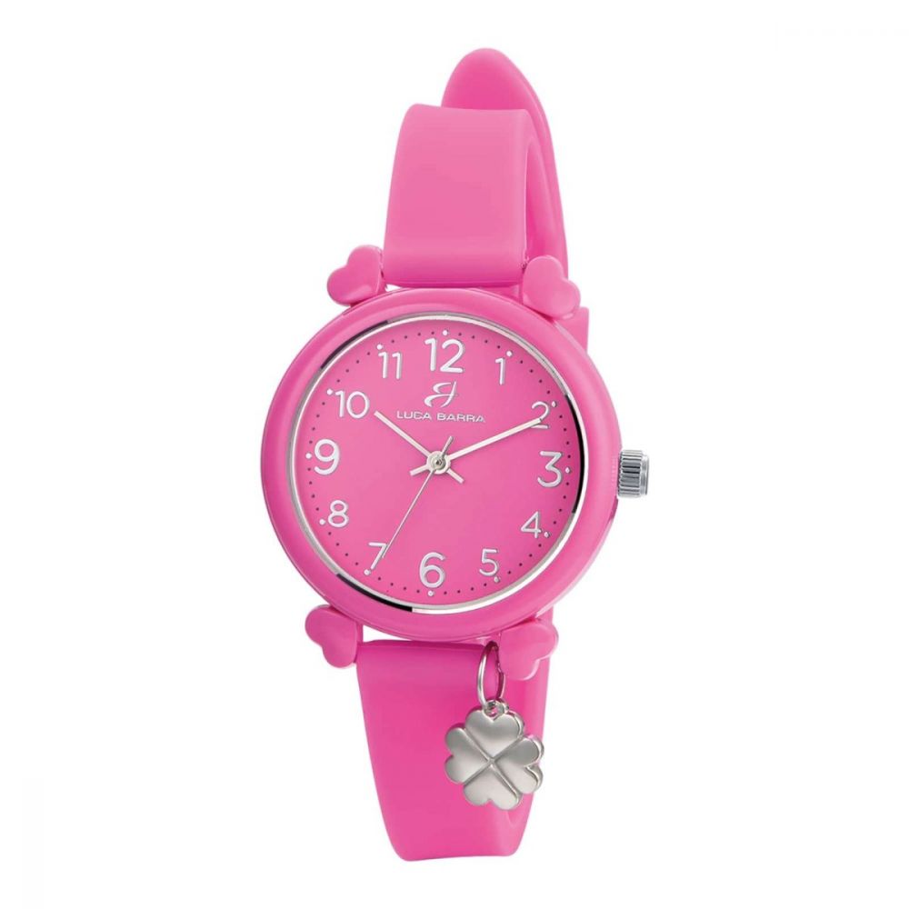 Luca Barra Orologio Solo Tempo Silicone Fucsia