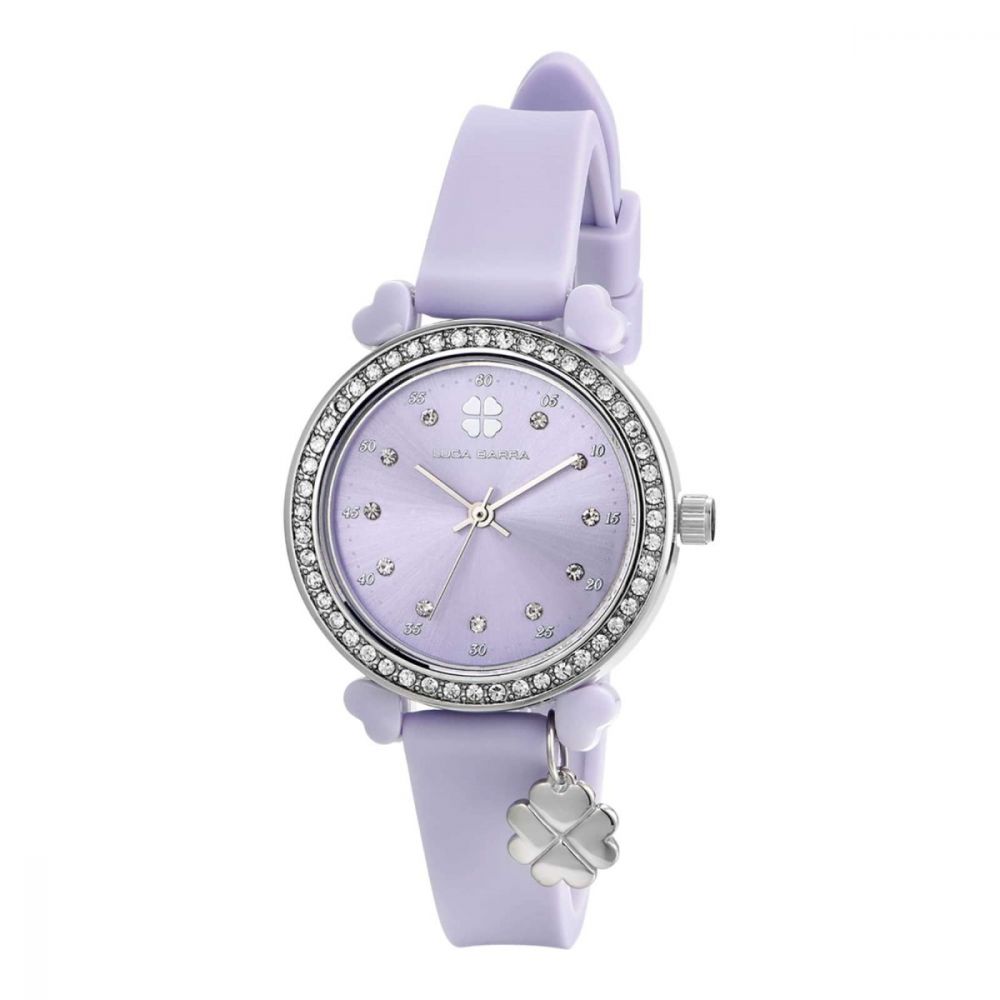 Luca Barra Orologio Solo Tempo Silicone Lilla