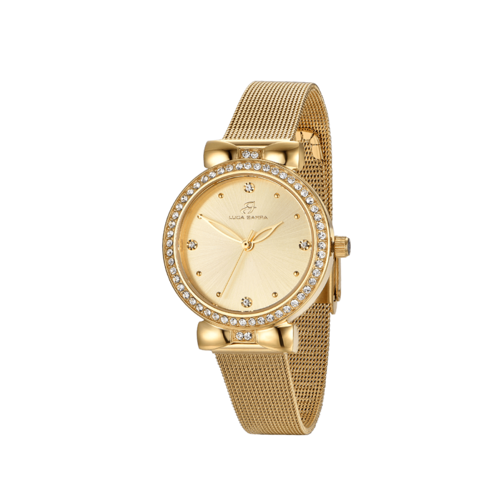 Luca Barra Orologio Acciaio Gold Solo Tempo