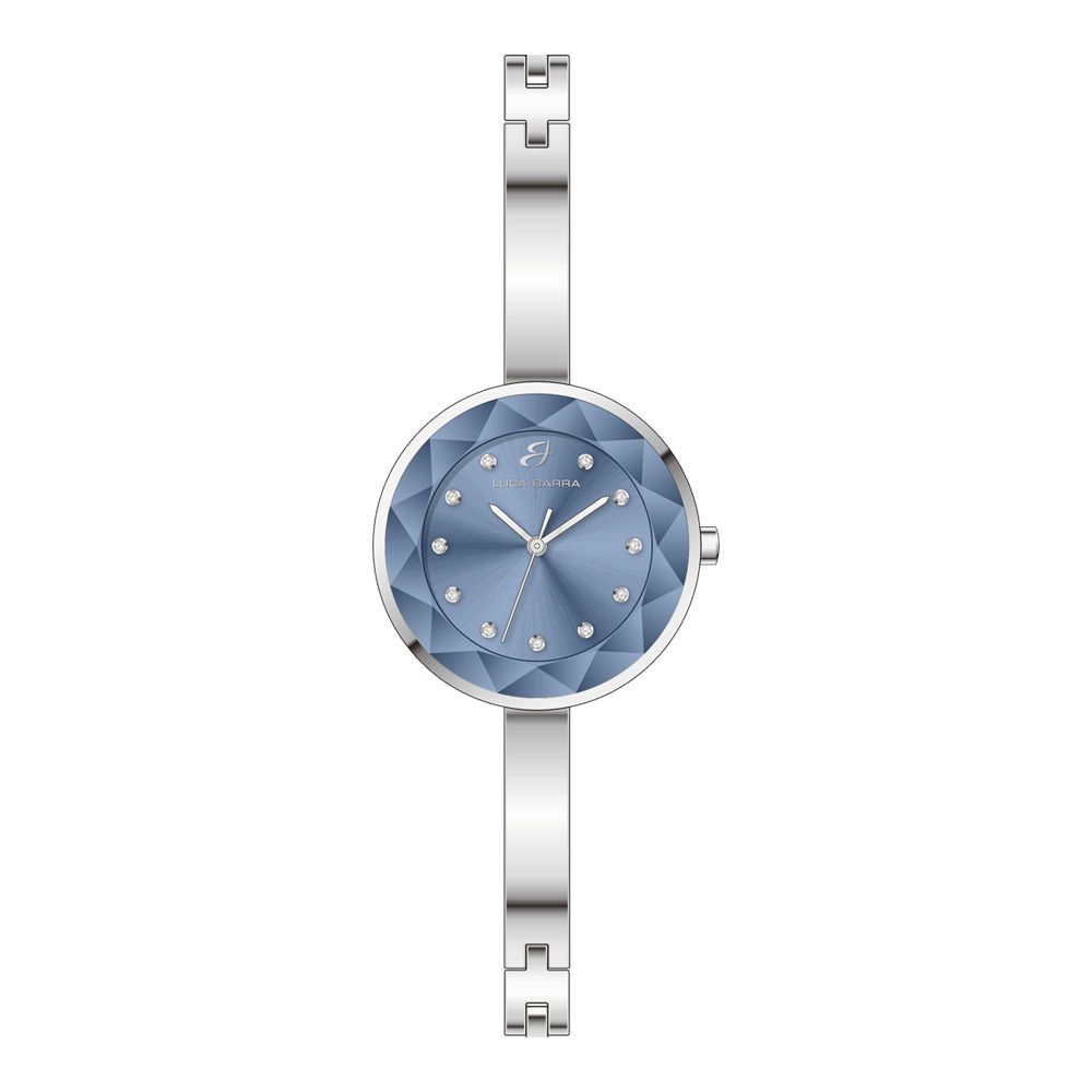 Luca Barra Orologio Solo Tempo Acciaio Quadrante Celeste
