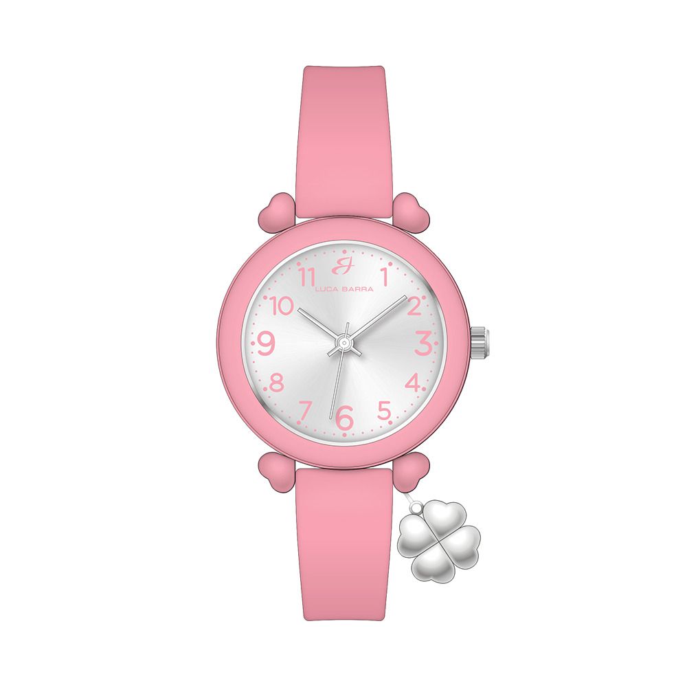 Luca Barra Orologio Solo Tempo Gomma Rosa