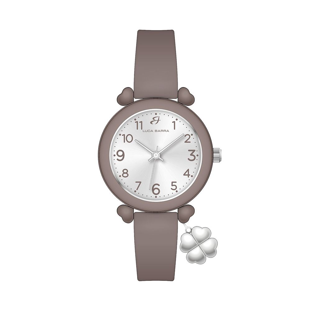 Luca Barra Orologio Solo Tempo Gomma Grigio