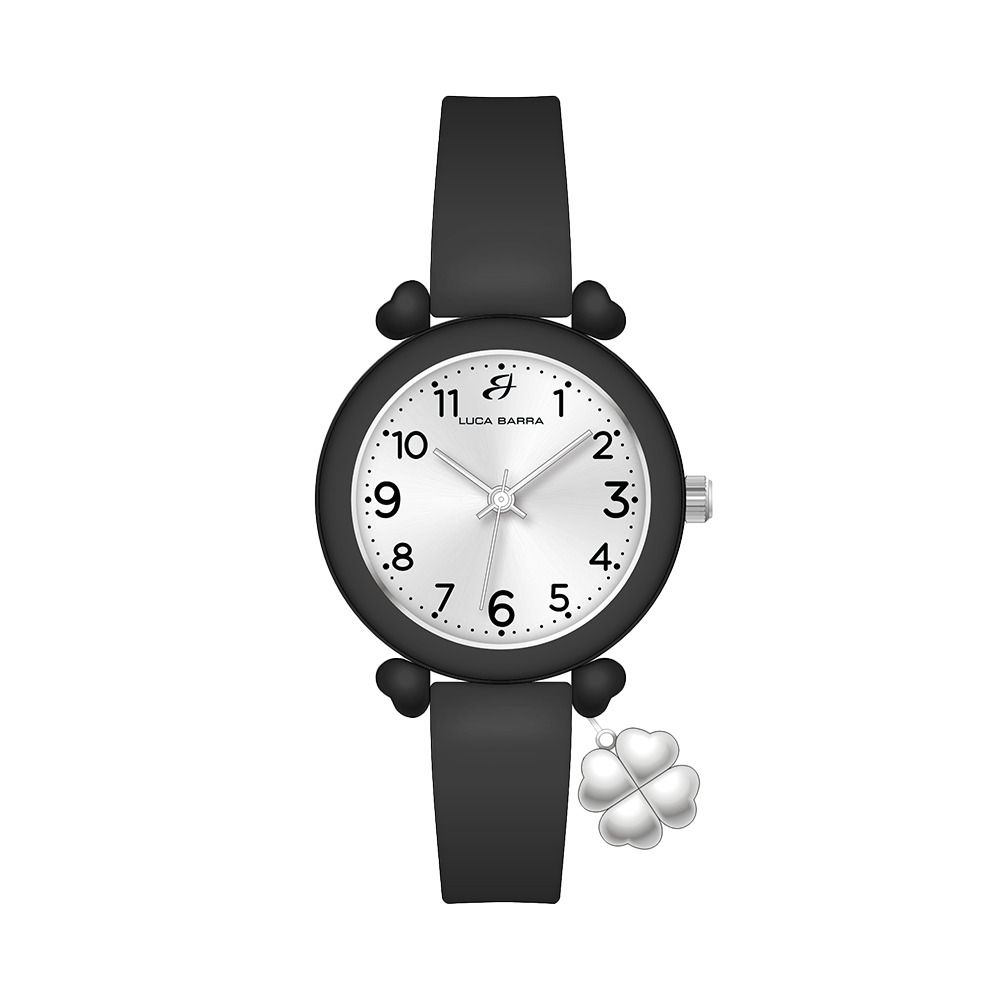 Luca Barra Orologio Solo Tempo Gomma Nero