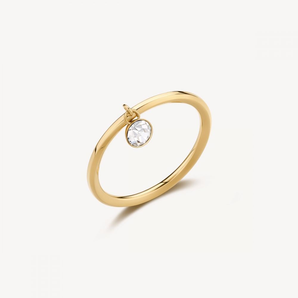 Brosway Anello Donna Acciaio Gold Cristallo Symphonia