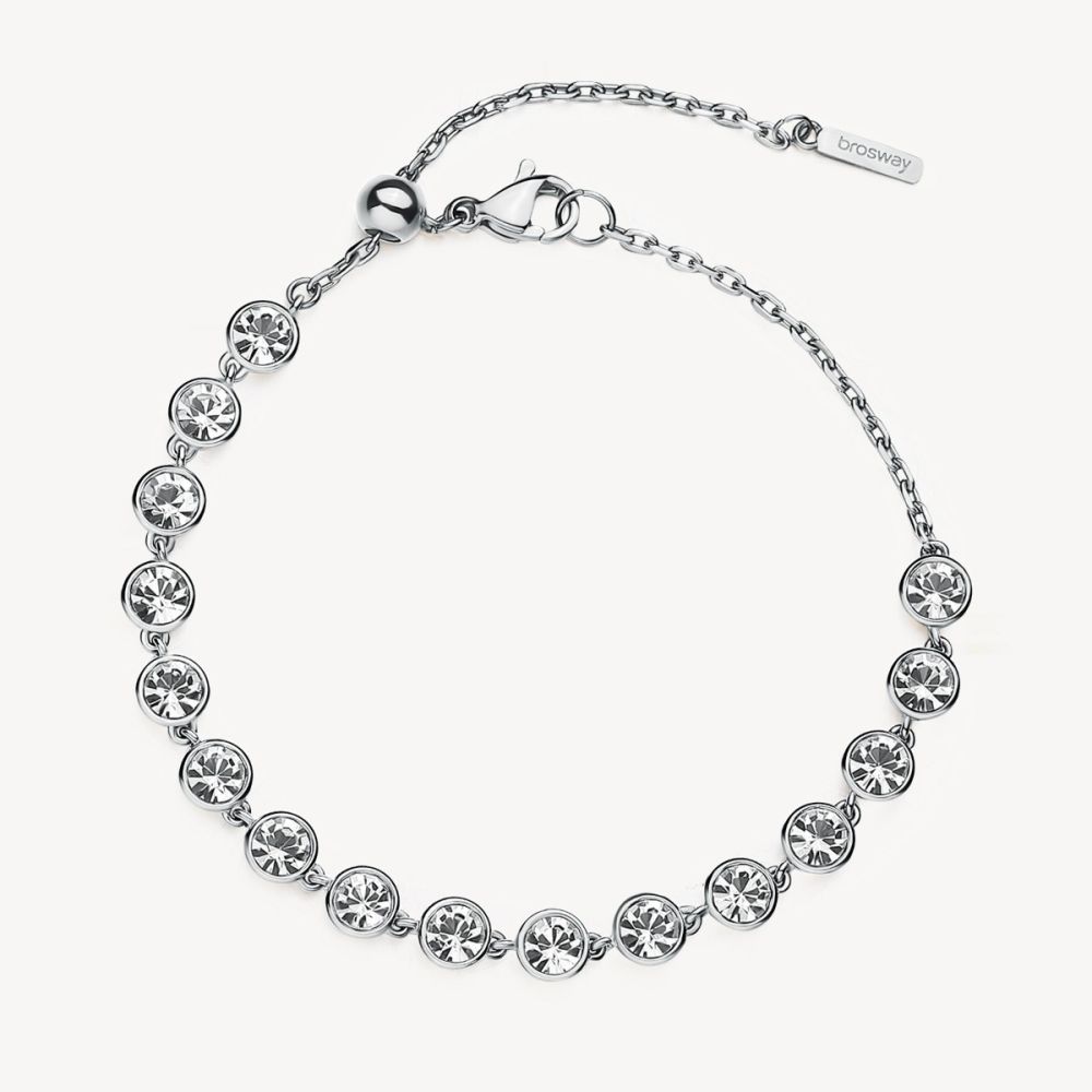 Brosway Bracciale Acciaio e Cristalli Symphonia