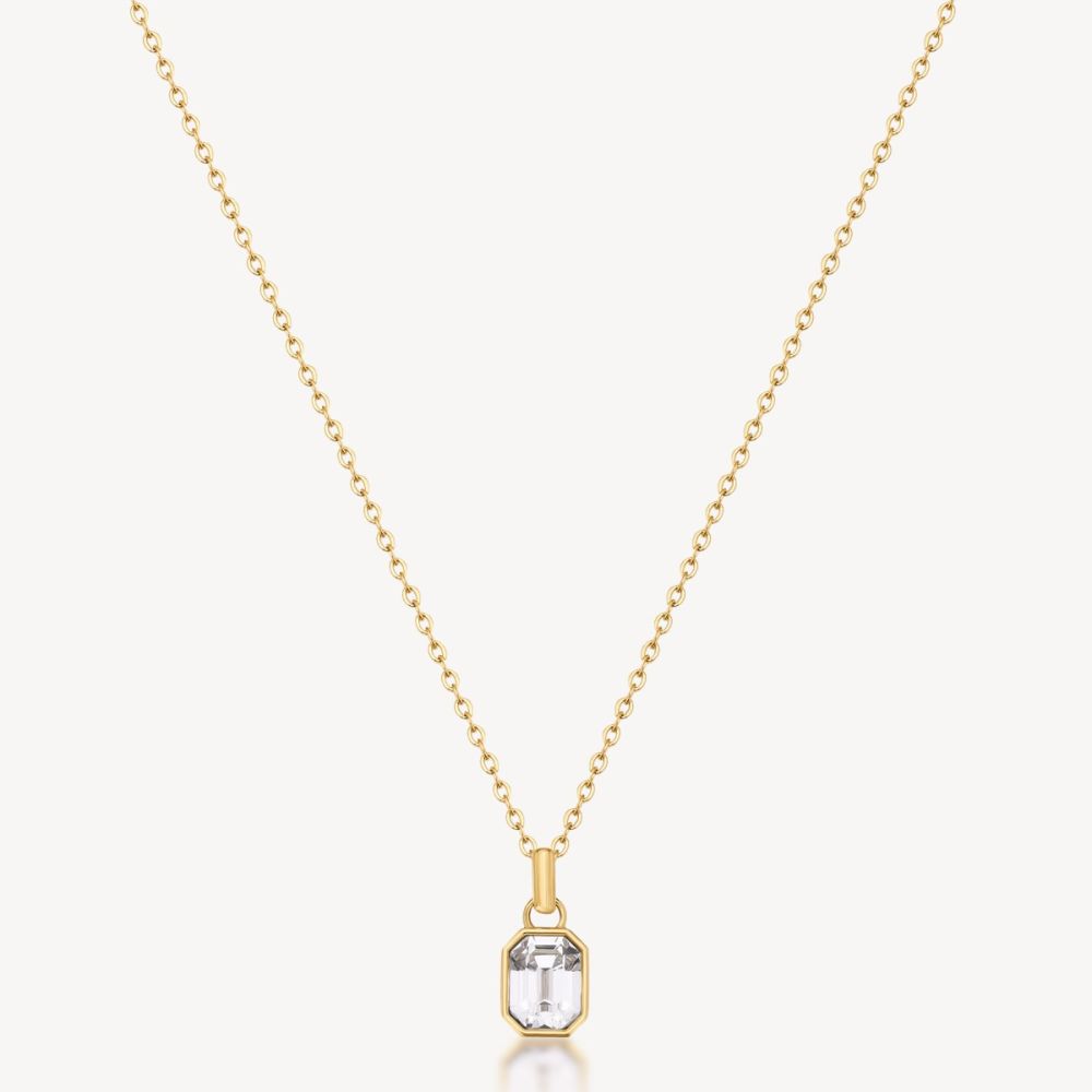 Brosway Collana Acciaio Gold Con Cristallo Symphonia