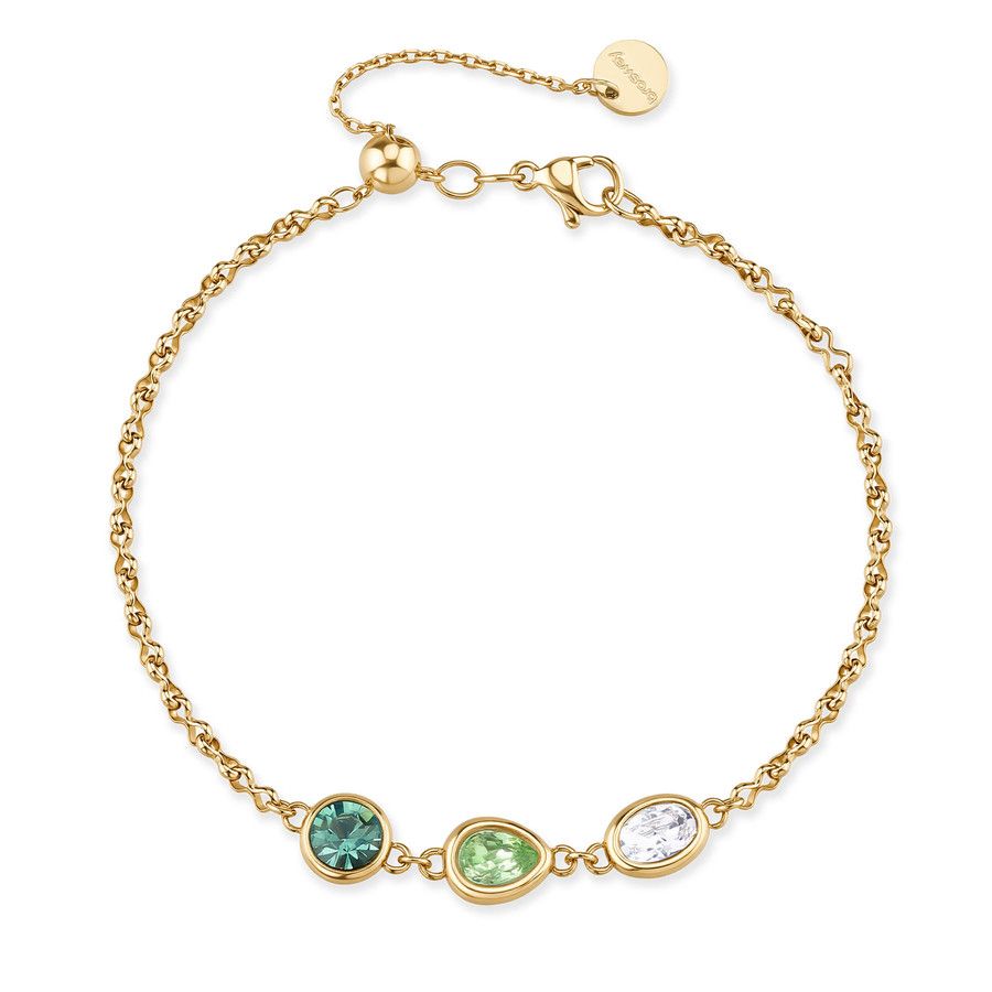 Brosway Bracciale Acciaio Gold Cristalli Multicolor Symphonia