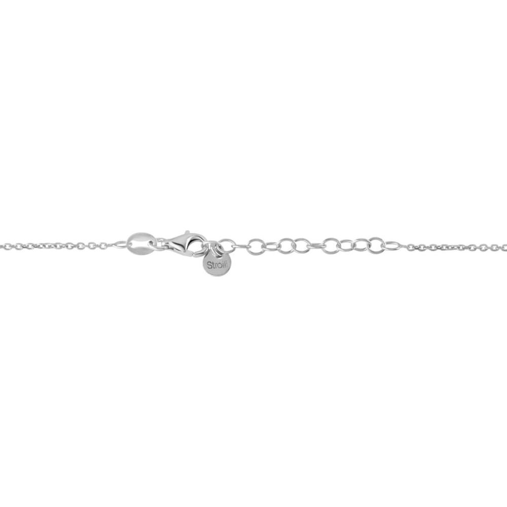 Stroili Girocollo Donna Argento Rodiato Croce e Zirconi